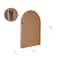 Arch Natural Wood Wall Hanging Framed Decorative Mirror -  24" x 36"